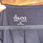 Denim & Co NWT New D&Co.  Black Lace Trim 3/4 Sleeve Blouse Women's Size 1X Photo 1