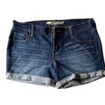 Old Navy  Boyfriend Dark Wash Denim Shorts Regular Fit  Sz 4 Photo 0