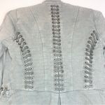 Free People  Victorian Ruffle Lace Up Military Jacket Size XS Photo 10