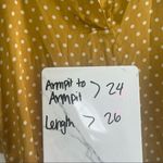 ZARA  Basic Collection Yellow Polka Dot Popover Blouse Photo 4