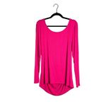 Eloquii NWOT Ribbed Long Sleeve Pink Top Open Back Stretchy Plus Size 18 / 20 Photo 2