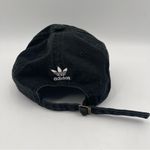 Adidas Baseball Hat Black White Embroidered Logo Adjustable Strap Cotton O/S Photo 3