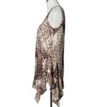 LOGO By Lori Goldstein  Ruffle Hem Top‎ Womens S Sheer Flowy Sleeveless BOHO Photo 5