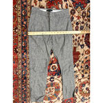 Theory  Gray Linen Blend Tailored Pants Women’s Size 00 Slim Straight Photo 1