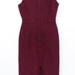 Alberto Makali Bandage Mock Neck Sheath Dress Heathered Spacedye Purple Medium Photo 1