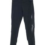 Beyond Yoga Black Leggings Cut Out Sheer Striped Sides High Waisted Womens XS Photo 1