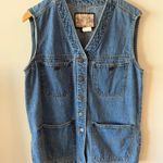 Vintage Streetwear Jean Vest Blue Size 6 Photo 5