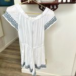 l*space L* SpringāFling white short sleeved romper with embroidery Photo 3