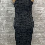 Leith  Black Space Dyed Bodycon Tank Dresss Photo 3
