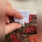 Laura Ashley Vintage Floral Dress Sz 8 Brown Pink Sleeve Basque Waist Wool Blend Photo 12