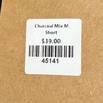 Kori  Women's Charcoal Gray Floral Cotton Drawstring Casual Shorts Size M NEW Photo 3