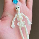 Handmade big skull goth grunge punk funky Halloween phone charm/keychain/bag charm/car decor/display 🖤💀 Photo 1