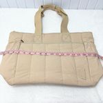 VASCHY Beige Quilted Tote Bag with zipper Tan Photo 8