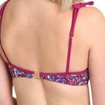 Nanette Lepore Eugenia Plunge Molded Bikini Top Persian Paisley Raspberry 8 Photo 1