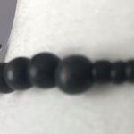 Bead & Faux Abalone Necklace BNWT Black Photo 3