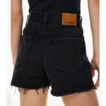 NWT Denim Forum 90s boyfriend black eyeliner raw hem mini shorts high waisted 29 Photo 1