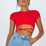 Princess Polly NICOLA BODYSUIT RED Photo 1