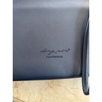 ling xin LEATHERWARE Navy blue Mini faux Leather Wallet With Wrist Strap Photo 1