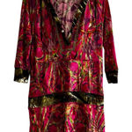 Custo Barcelona Vintage Y2K  Velvet Burnout Top Anime Psychedelic Size 2 Photo 0