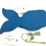 Mermaid Pouch & Matching Mermaid Keychain NEW Gift Set C.R. Gibson Blue Photo 7