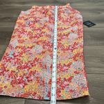 Lulus Ellarina Floral Metallic Pink Multicolor Midi Pencil Skirt Size XS Photo 11