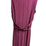 ASOS Design Column Ribbed Sleeveless Turtleneck Maxi Dress Burgundy 10 Photo 9