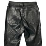 Rag and Bone 100% Lamb Leather High Rise Flare Bell Bottom Raw Hem Pants Black 27 Photo 2