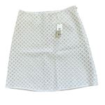 Tory Burch Alaina White Diamond Weave Pencil Skirt NWT Photo 2
