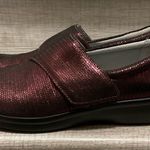 Alegria  Lauryn Burgundy Metallic Leather Shoes Photo 0