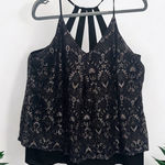 Maurice's  Women’s Plus Size Cute Lined Lace Overlay Tank Top Size 0 14W Photo 0