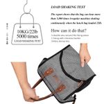 Lunch Bag Insulated Lunch Box Wide-Open Lunch Tote Bag Large Drinks Holder Durable Canvas Thermal Snack Organizer for Women Men Adults Work Picnic Hiking Beach Fishing,Stripes Visit the LOKASS Store Photo 2