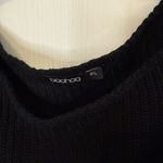 Boohoo  Black Off-the-Shoulder Sweater Dress Photo 1