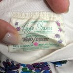 Vtg 1990s Angie Strauss White Watercolor Floral 3/4 Sleeve Sweatshirt 2X Photo 4