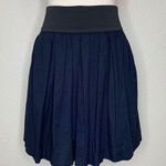 Necessary Objects Necessary Object Navy Blue Wide Waist Skirt Photo 0