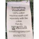 Something Navy  Greta Henley Olive Sweatshirt Women's Size XS Bell Sleeves Green Photo 3