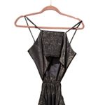 SIMKHAI Daisy Cutout maxi Gown navy blue chiffon plisse pleated glam dress 8 Photo 9