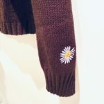 Daisy Cardigan Sweater Brown Knit Cropped Button Up Long Sleeve ‎ Womens S Photo 3