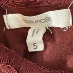 Maurice's  Burgundy tank with lace overlay Photo 4