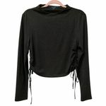 All Saints beta shimmer top cropped Black Women's Top size 8 Photo 6