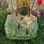Serpui Marie Grass Handbag Green Photo 0