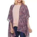 Mason & Belle Womens Open Front Kimono Size M Tassels Hippie Aztec Southwestern Photo 0