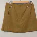 J.Crew  Yellowish Brown Wool Mini Skirt Dark Academia Womens 6 Preppy School Girl Photo 0