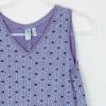 Aventura Womens Geometric Sleeveless Tank Top Size S Purple Sustainable Casual Photo 1