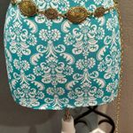 Metal medallion link gold belt. Western, concho, bohemian. Photo 0