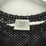 Laura Ashley Vintage 90s Black Knit Sheer Top Size Small Photo 3