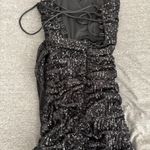 Lucy in the Sky  Strapless Sequin Dress Black Bodycon Photo 1