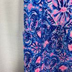 Lilly Pulitzer Luxletic Weekender Mid Rise Legging Blue Peri Takin It Easy Sz.M Photo 8