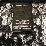 Victoria's Secret VS Satin Lace Faux Wrap Black Dress Size Small Photo 4