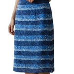 White House | Black Market  Tiered‎ Ruffled Raw Edge Ombre Dot Skirt EUC Size 6 Photo 0