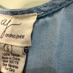 Andrea Jovine Polka Dot Tank Top Sleeveless Casual Blouse Blue Size S Photo 1